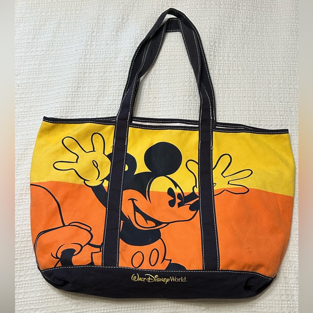 Large Walt Disney World Tote Bag with Mickey Mouse